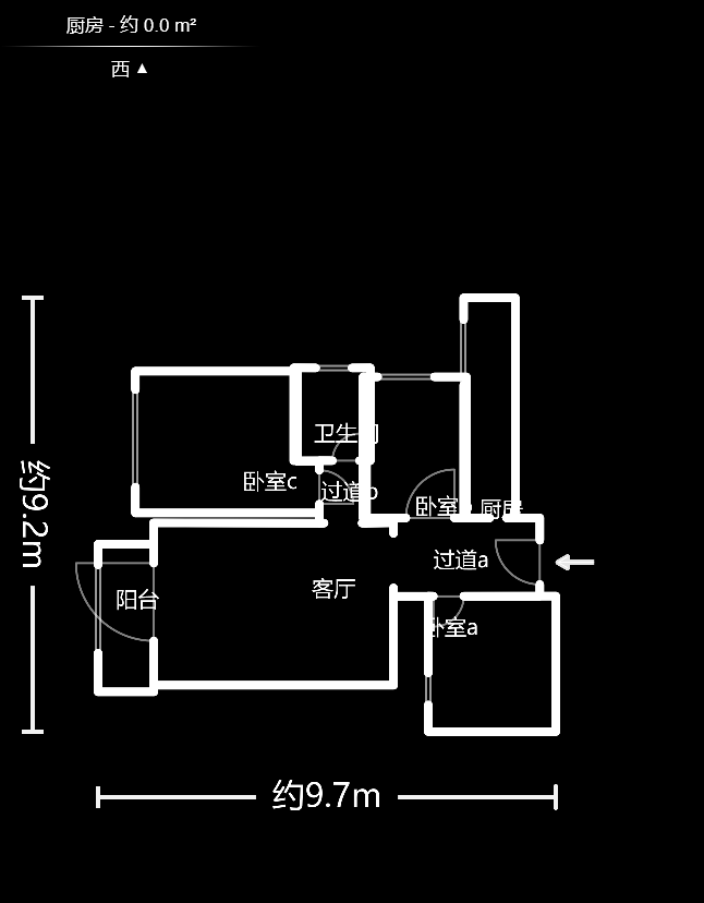 卓越蔚藍(lán)城邦  3室2廳1衛(wèi)    82.0萬(wàn)戶型圖