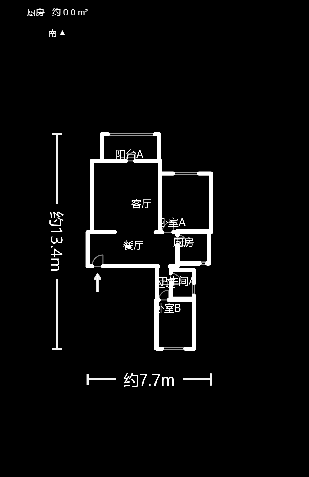 高升小区  3室2厅2卫   74.80万户型图