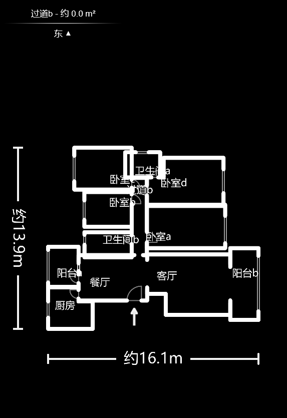 和馨佳园  4室2厅2卫   176.00万户型图