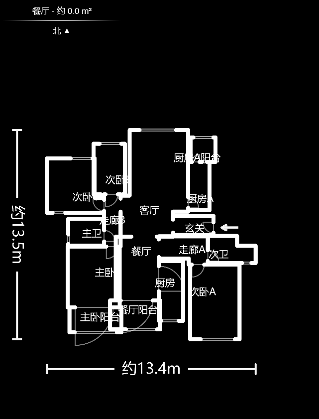 中信文化广场（中信新城二期）  3室2厅1卫   59.80万户型图