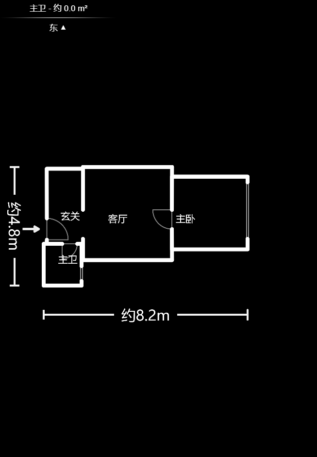 鑫远湘府逸园  1室1厅1卫   32.50万户型图