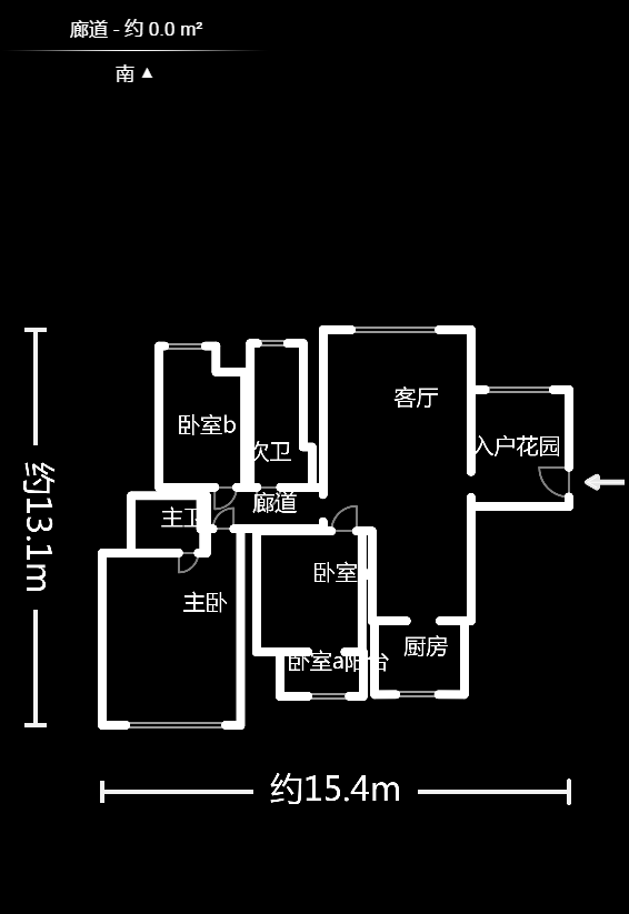 桔洲新苑（桔洲印象）  3室2厅1卫   118.00万户型图