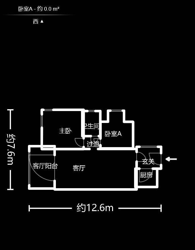 北京御园一二期（国泰嘉园）  2室2厅1卫   180.00万户型图