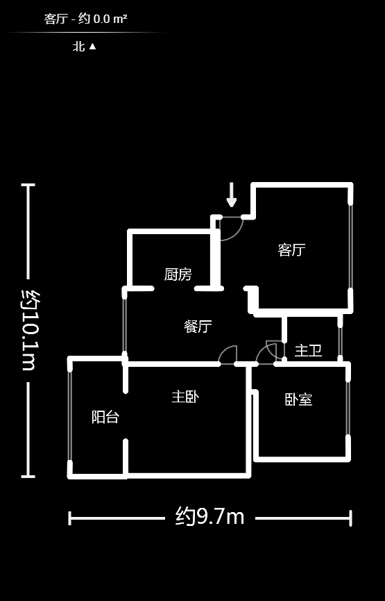 融圣国际  2室2厅1卫    118.0万户型图