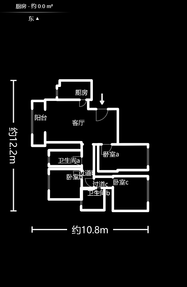 七里香榭 3室2廳 100.00萬戶型圖