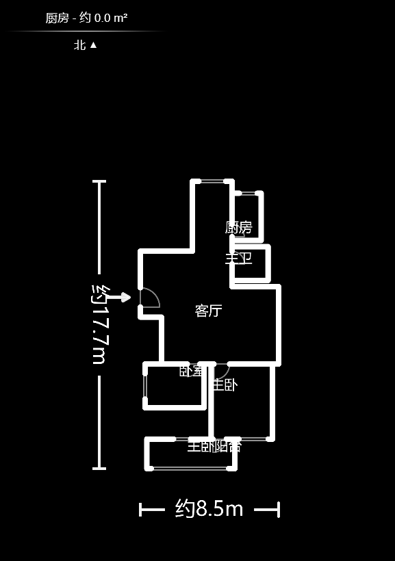 中南汽车世界 3室2厅1卫 46.8万 中南汽车世界 3室2厅1卫 46.8万户型图