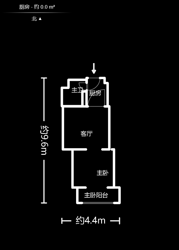 融源及第  1室1厅1卫   36.00万户型图