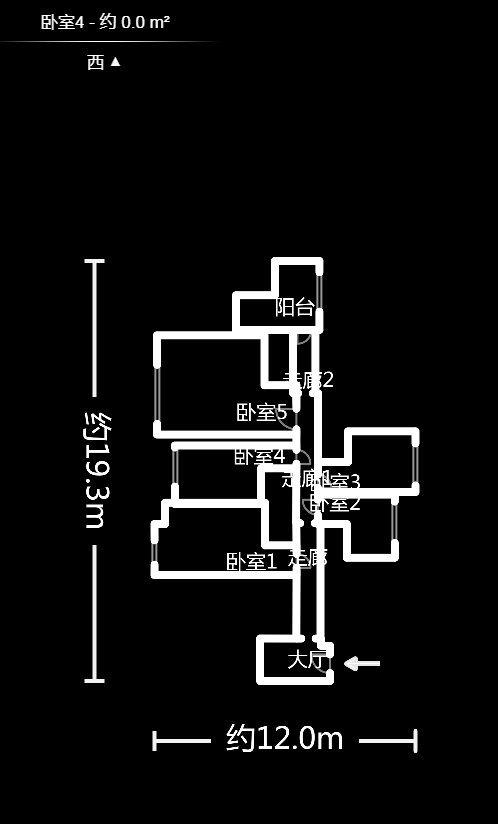 麓山南路739号商贸中心  4室2厅1卫   126.00万户型图