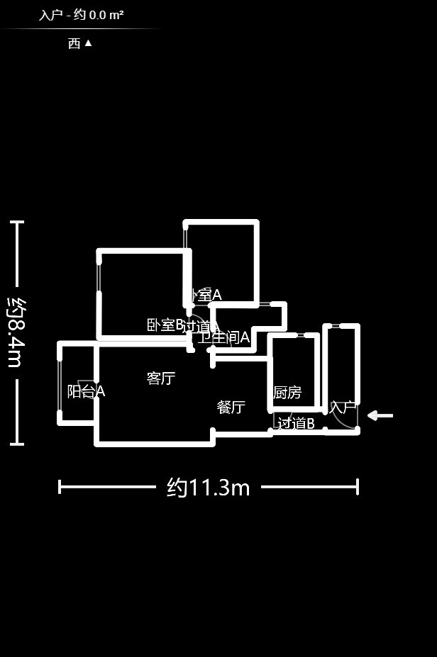 清政园（青政家园）  2室2厅1卫   100.00万户型图