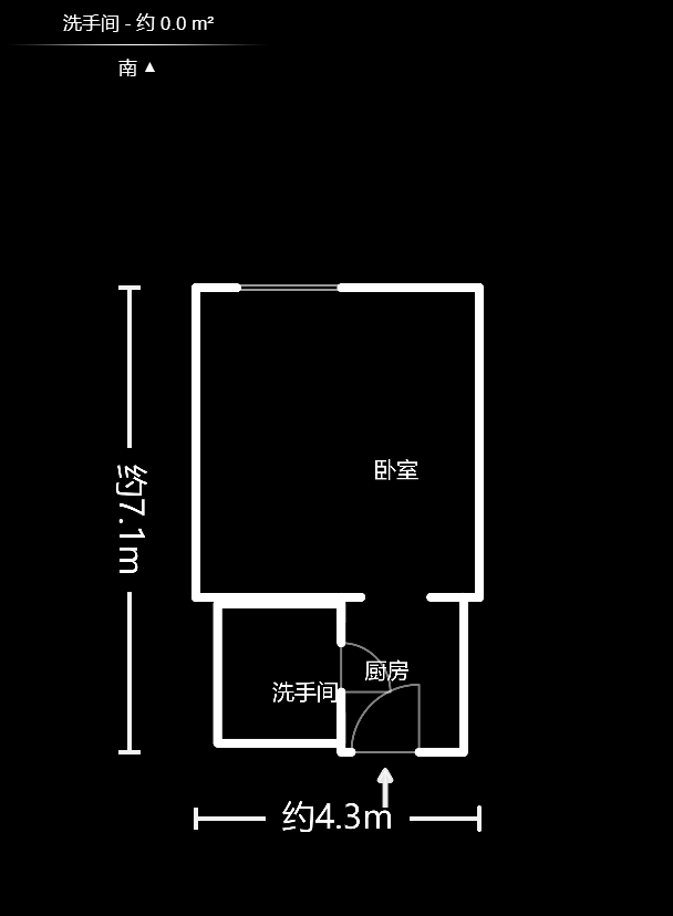 君庭金福苑  1室1厅1卫   31.80万户型图