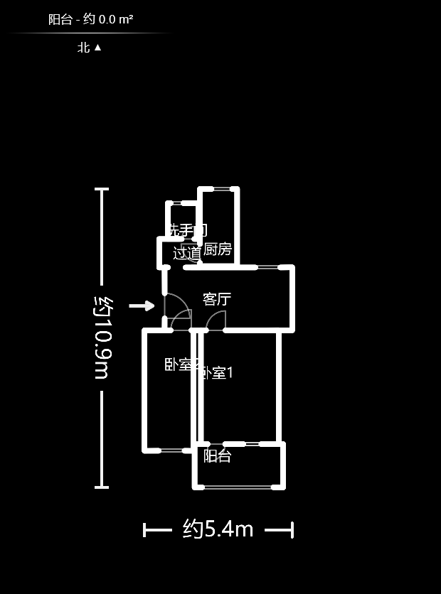 马家冲社区（马家冲小区）  2室1厅1卫   52.00万户型图