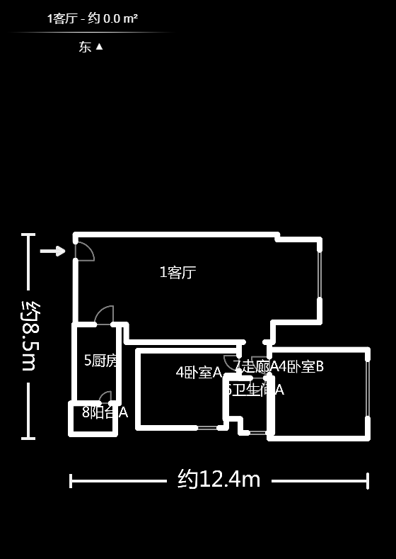 金土地第一湾  2室2厅1卫   114.00万户型图