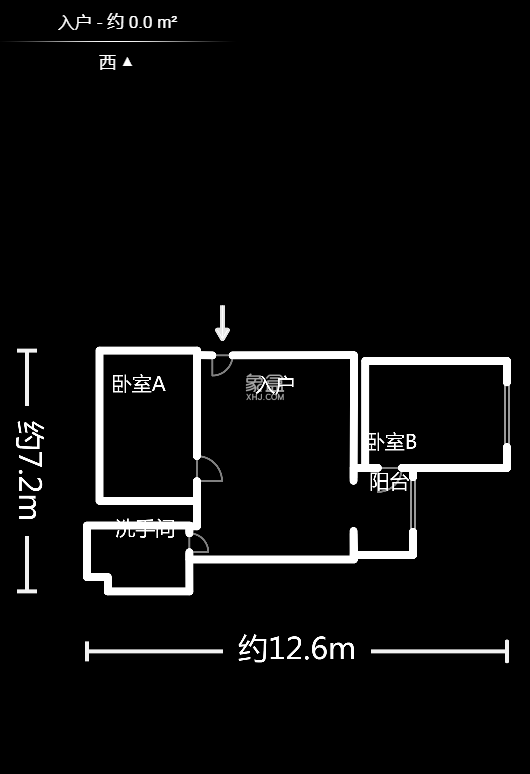 上河國際A座  2室1廳1衛(wèi)    74.91萬