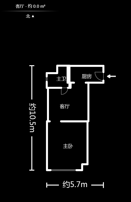 恒大金都（华瑞金都）  1室1厅1卫   48.00万户型图