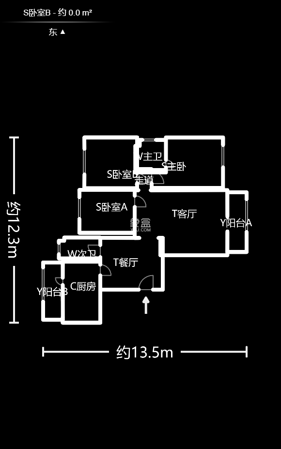 城市山水豪园（山水城市风景）  3室2厅2卫    142.0万户型图