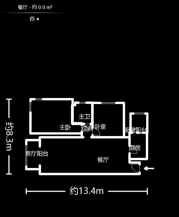 山水湾  2室2厅1卫   54.00万户型图