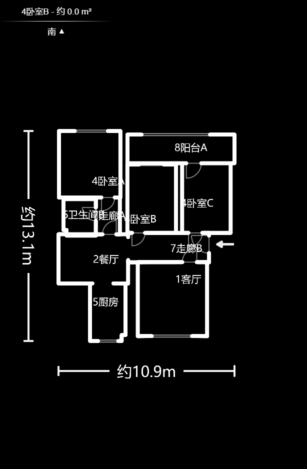 学府华庭  3室2厅2卫   69.00万户型图