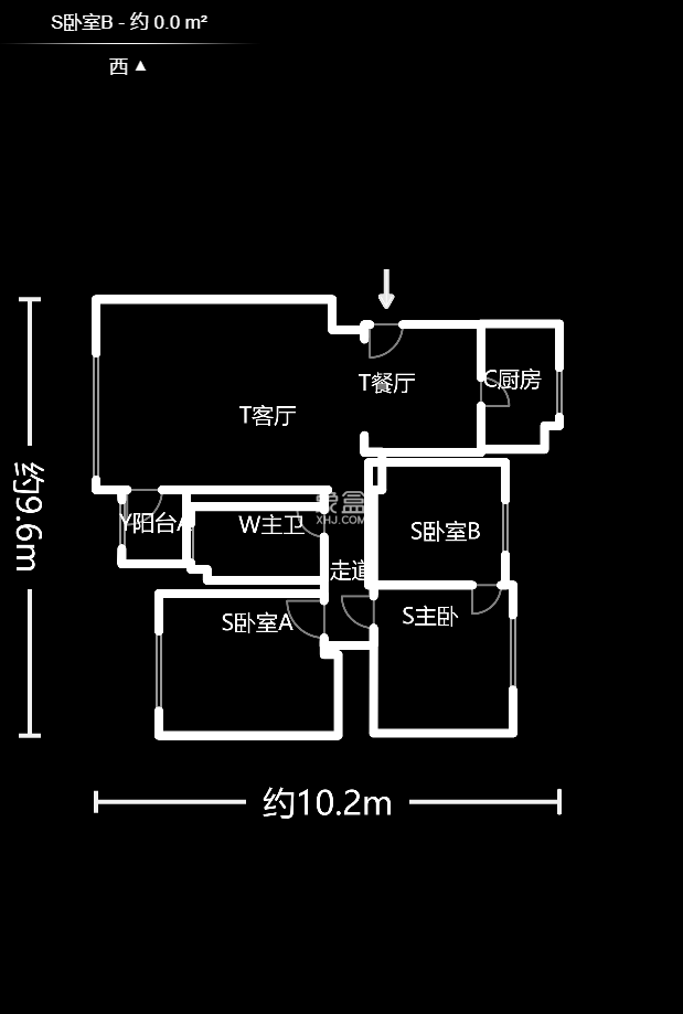 湘核佳苑  3室2廳1衛(wèi)   100.00萬