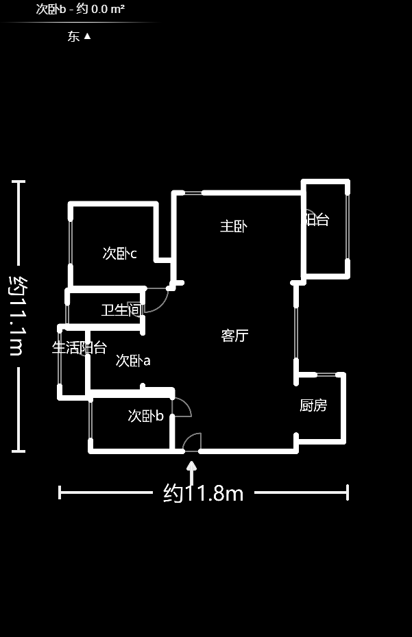Cross尚公館  3室2廳2衛(wèi)    93.08萬戶型圖