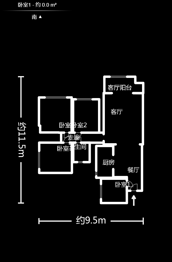 家和院  4室2厅1卫    99.8万户型图