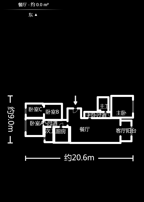 锑都家园  3室2厅2卫   94.00万户型图