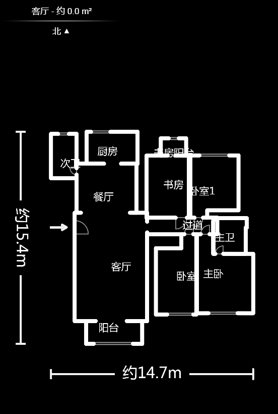 银港水晶城  4室2厅2卫   160.00万户型图