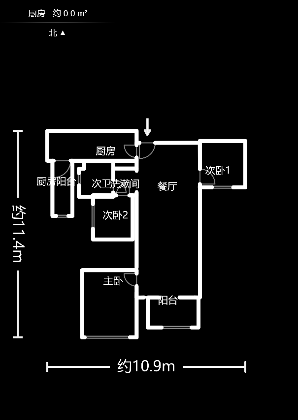 当代滨江MOMA  3室2厅1卫    137.97万户型图