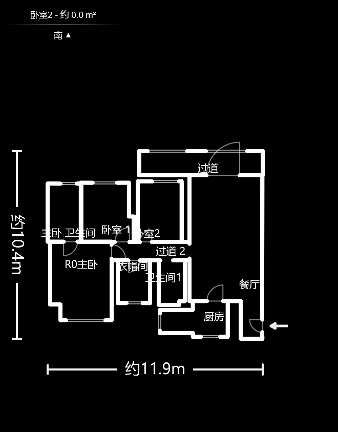 塞纳公馆  3室2厅2卫   138.00万户型图