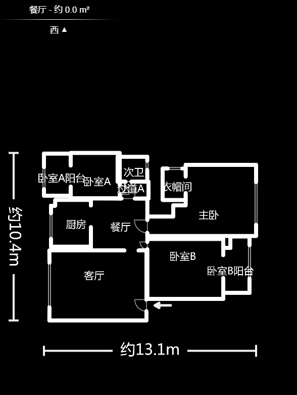楓華府第  3室2廳2衛(wèi)    74.6萬戶型圖
