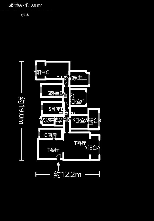香樟景苑  5室2厅2卫    185.0万户型图