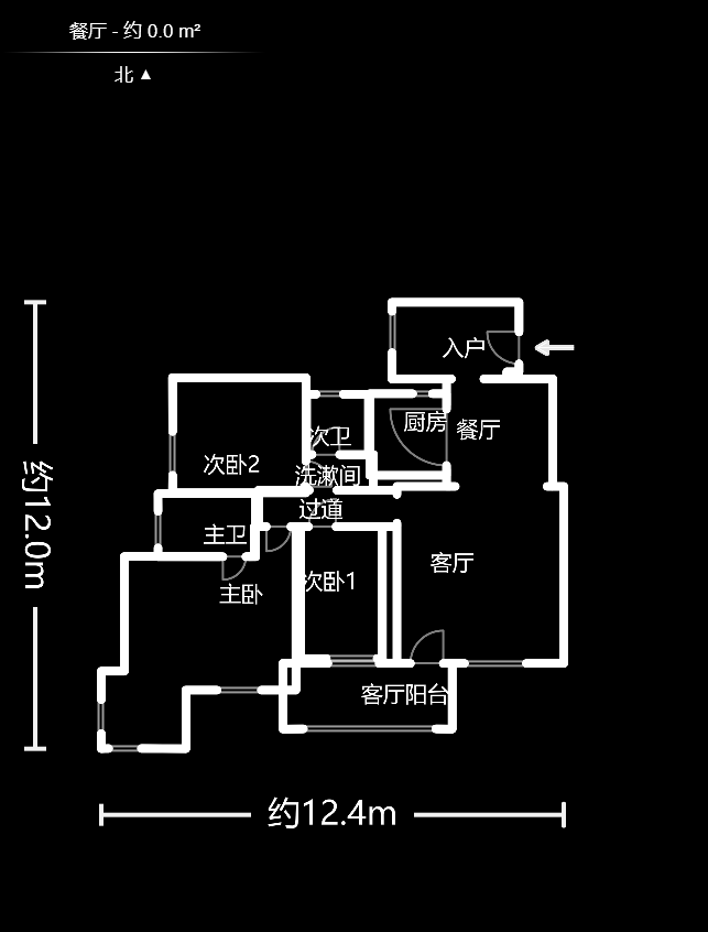 西城龙庭 3室2厅 137.80万户型图