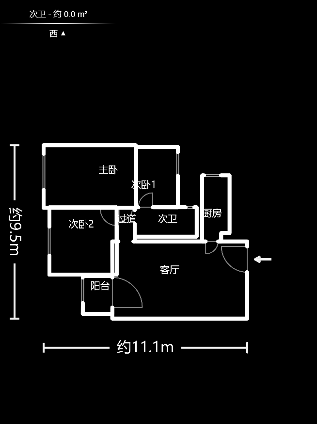 綠地中央廣場(chǎng)  3室2廳1衛(wèi)    126.8萬戶型圖
