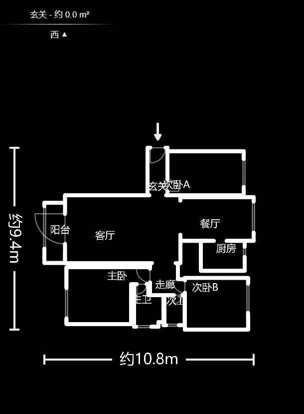 松雅軒（?？怂股鐓^(qū)）  3室2廳1衛(wèi)    119.7萬戶型圖