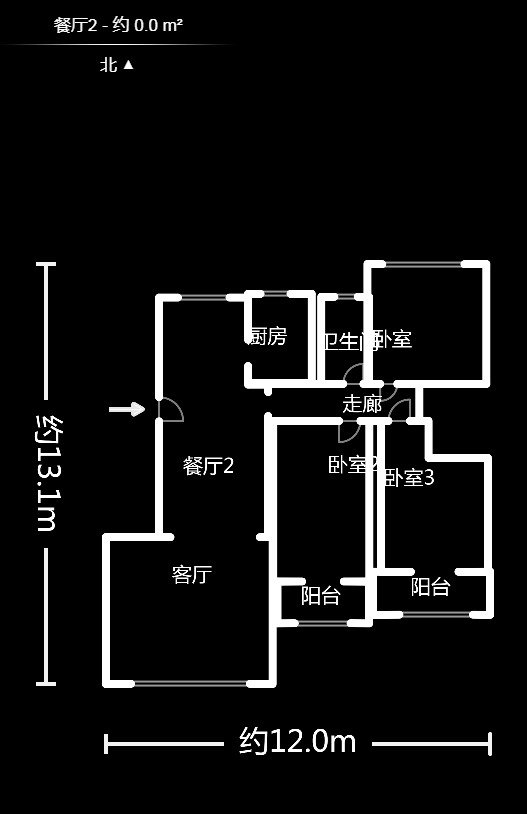 圣力華苑  3室2廳2衛(wèi)    63.8萬戶型圖