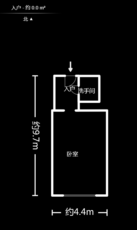 三万英尺  1室1厅1卫   46.00万户型图