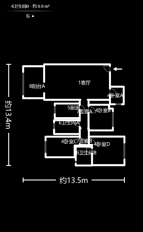 金色比华利  3室2厅2卫   97.80万户型图