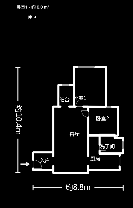 东上一品  2室1厅1卫    75.0万户型图