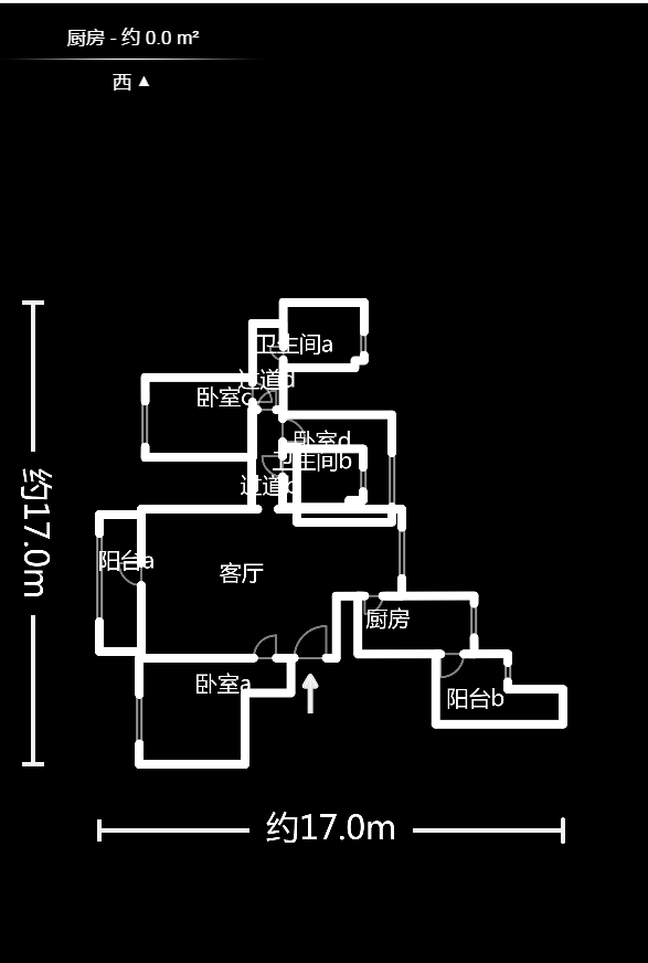 佳兆业君汇上品  4室2厅2卫    116.0万户型图