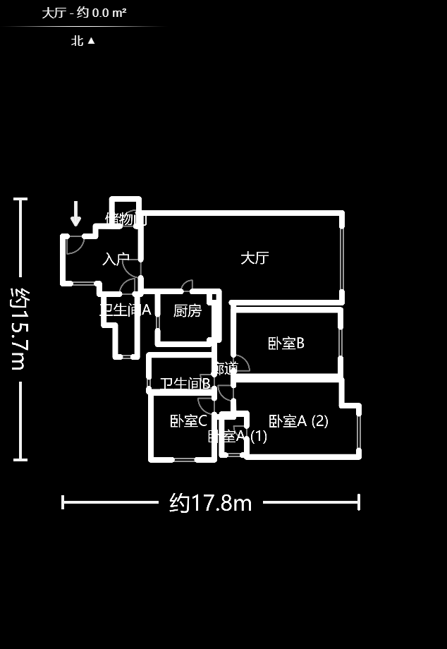 新世纪花苑  3室2厅2卫    209.8万户型图