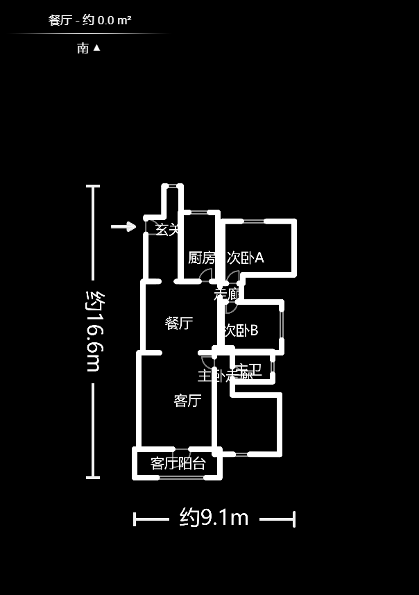 申奥美域  3室2厅2卫   139.00万户型图