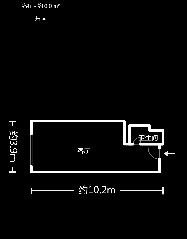 恒大江灣  1室1廳1衛(wèi)    2000.0元/月戶型圖