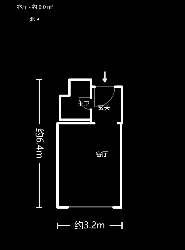 兆坤星悦荟  1室1厅1卫    19.8万户型图