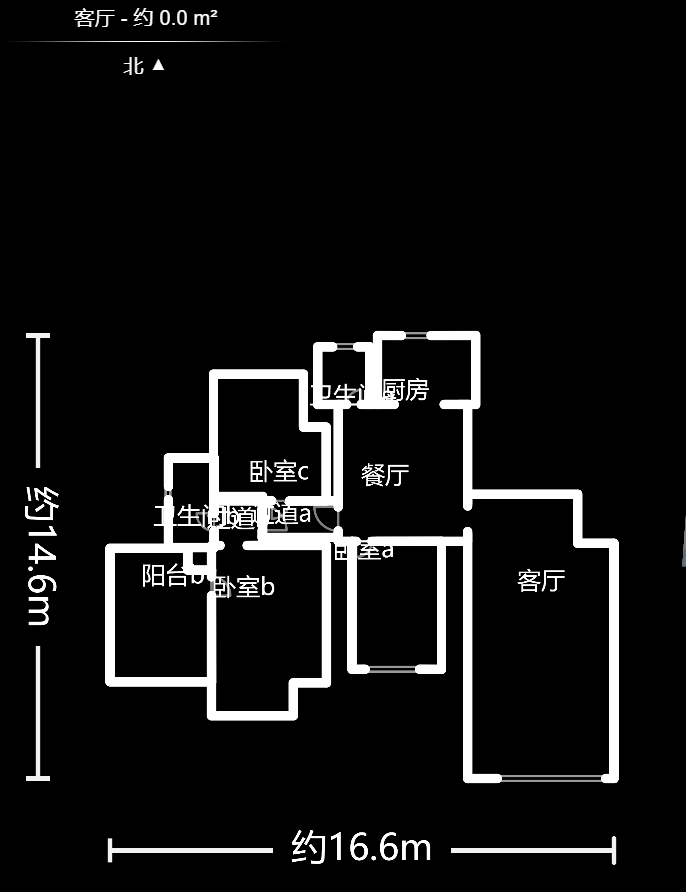 鑫天山城明珠  4室2厅2卫   78.00万户型图
