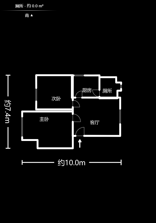 红泥山小区  2室1厅1卫    58.0万户型图