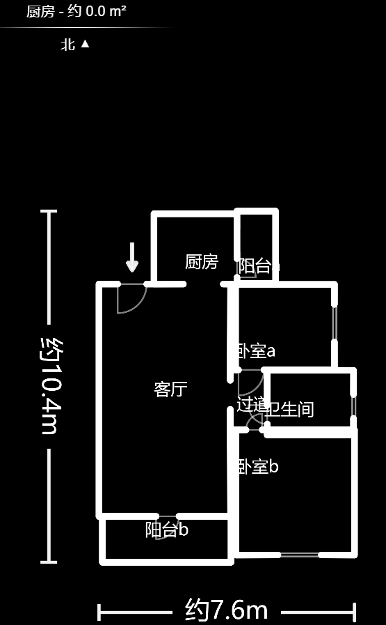 洪塘佳苑  2室1厅1卫    48.0万户型图