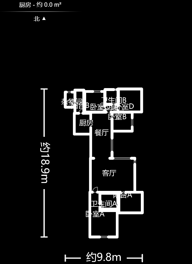 岳泰理想城  4室2厅2卫   139.00万户型图