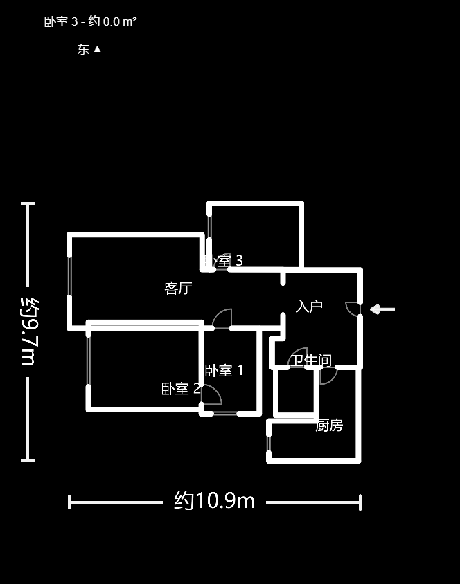 万国城（当代满庭春MOMA）三期  3室2厅2卫    120.98万户型图