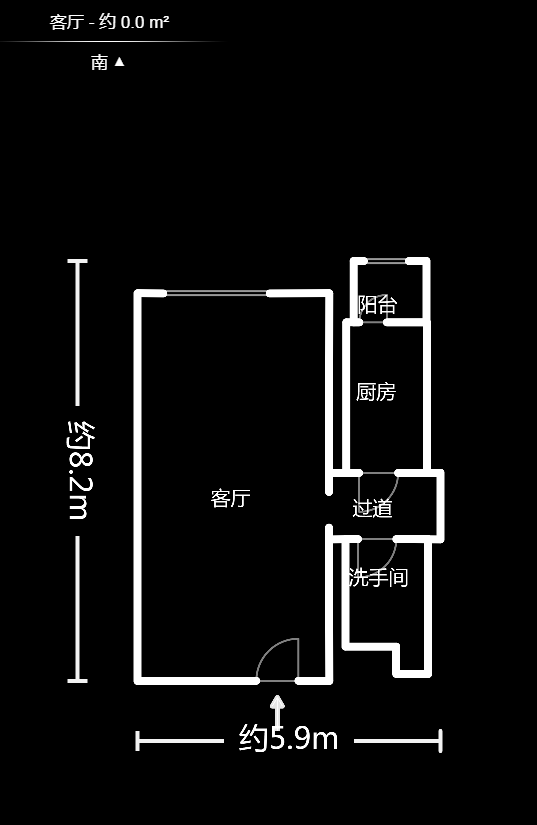 地质家园一、二期(地泰人民公馆) 1室1厅1卫 2400.0元/月 地质家园一、二期(地泰人民公馆) 1室1厅1卫 2400.0元/月户型图