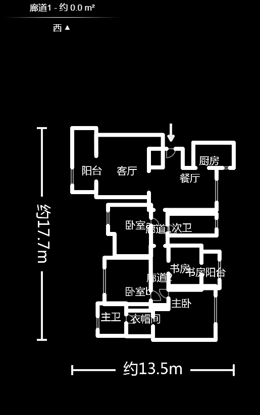 天元涉外景园B区  4室2厅2卫    175.0万户型图