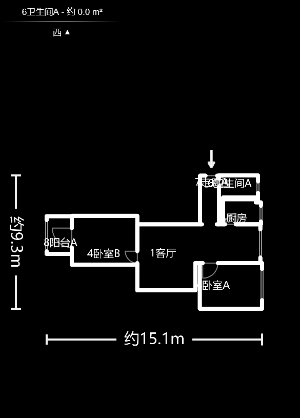 洪山家园  2室2厅1卫   65.00万户型图